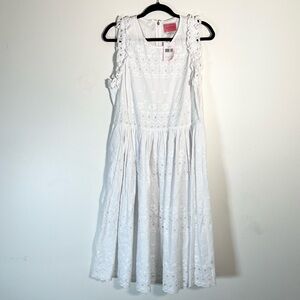 Kate Spade white long dress -NWT